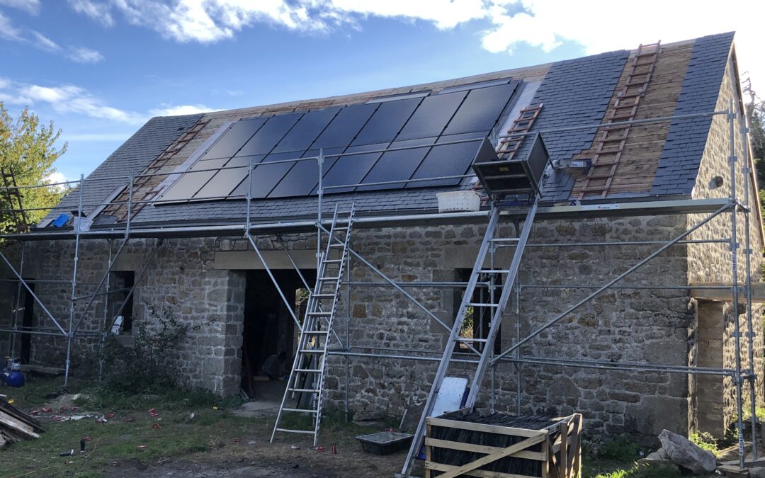 MAISON + HANGAR (PONT L’ABBÉ) – Photovoltaïque particulier + stockage batterie + borne de recharge