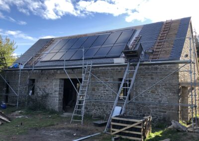 MAISON + HANGAR (PONT L’ABBÉ) – Photovoltaïque particulier + stockage batterie + borne de recharge